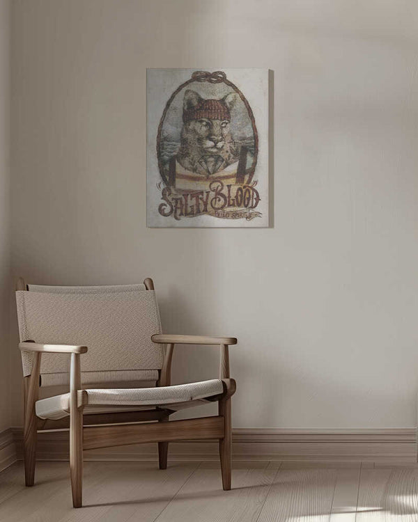 Tablou canvas „Oceanic Feline” de Mike Koubou