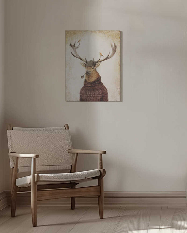 Tablou canvas „Winter Stag” de Mike Koubou