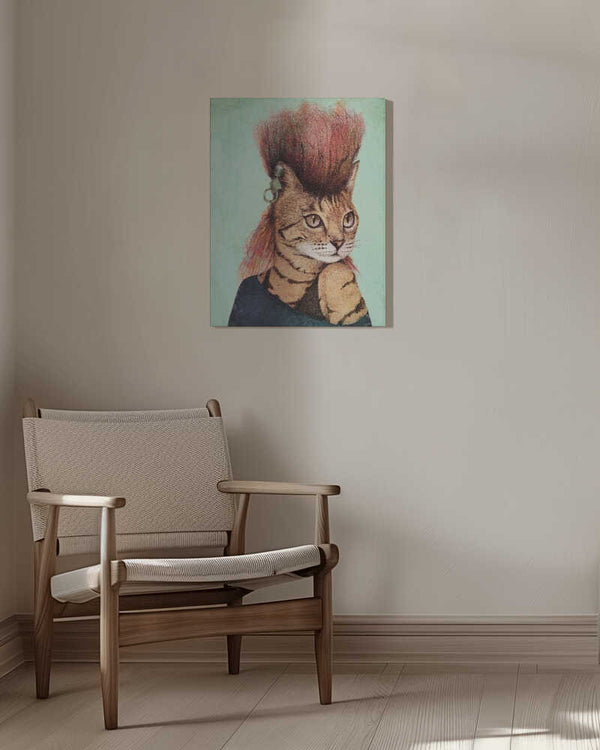 Tablou canvas „Stylish Tabby Cat” de Mike Koubou
