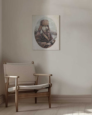 Tablou canvas „The Huntsman Wolf” de Mike Koubou