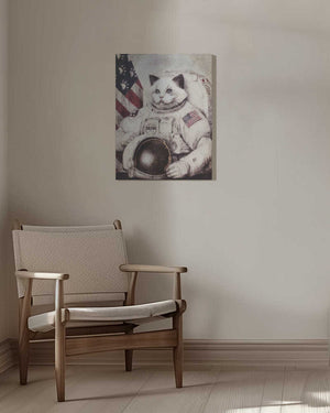 Tablou canvas „Meow Out of Space” de Mike Koubou