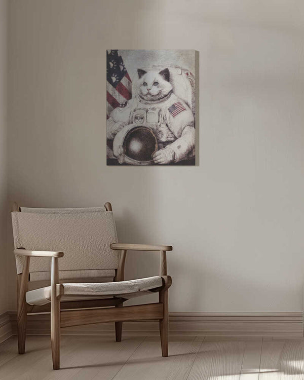 Tablou canvas „Meow Out of Space” de Mike Koubou