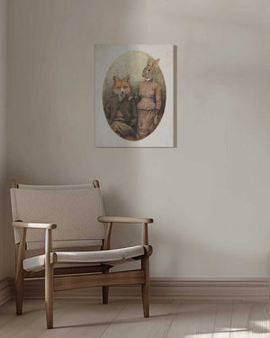 Tablou canvas „The Foxes” de Mike Koubou