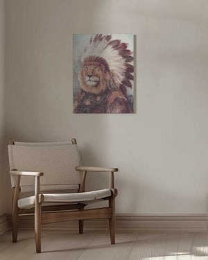 Tablou canvas „Majestic Lion” de Mike Koubou