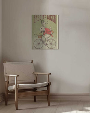Tablou canvas „Rabbits Biker Club” de Mike Koubou