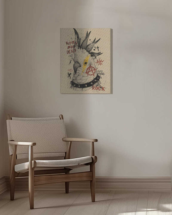 Tablou canvas „Cockatoo Uprising” de Mike Koubou