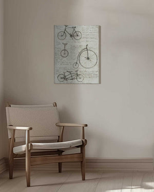 Tablou canvas „Vintage Bicycle Sketches” de Mike Koubou