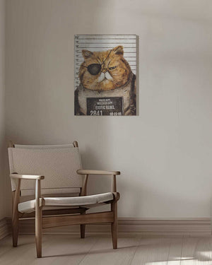 Tablou canvas „Funny Cat” de Mike Koubou