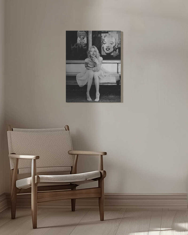 Tablou canvas „New Marilyn BW” de Dikhotomy