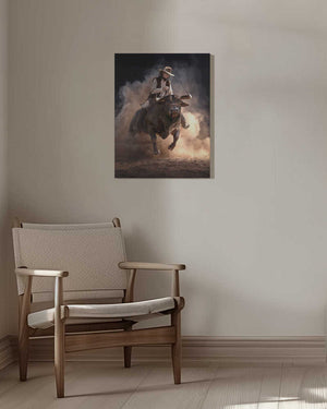 Tablou canvas „BullRide” de Marcel Egger