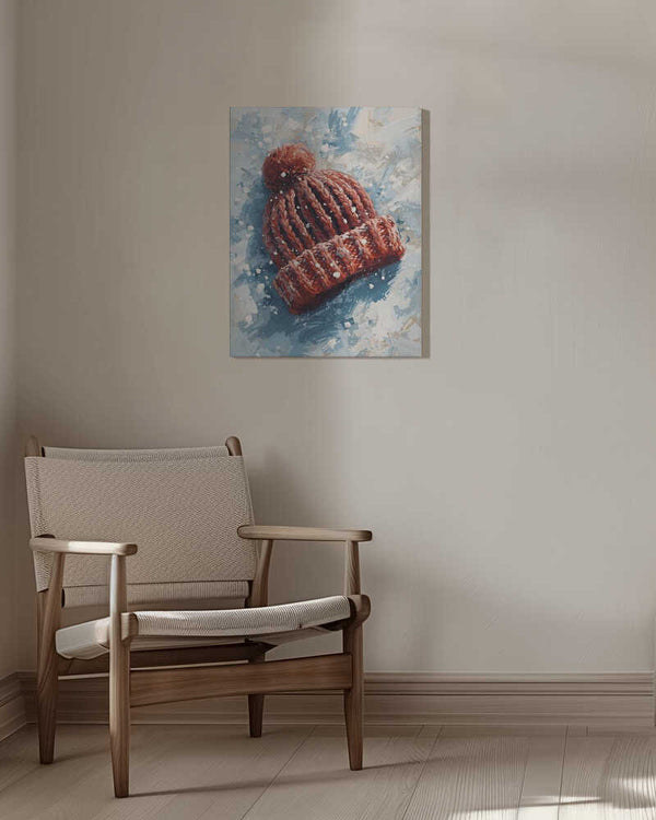 Tablou canvas „Mütze im Schnee” de Ohkimiko
