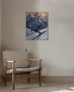 Tablou canvas „The joy of skiing” de HUGO