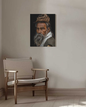 Tablou canvas „Portrait of a Sadhu...” de Rakesh J.V