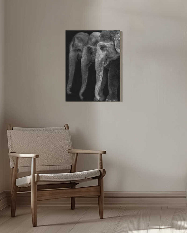 Tablou canvas „Nature\'s great masterpiece, an elephant; the only harmless great thing ...” de Yvette Depaepe