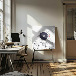 Tablou canvas „Astronaut love” de Balazs Solti