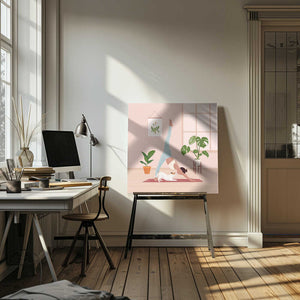 Tablou canvas „Downward Dog” de Petra Holíková