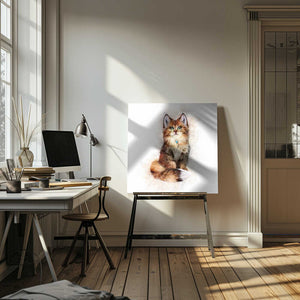 Tablou canvas „Fluffy Whiskers” de Emel Tunaboylu