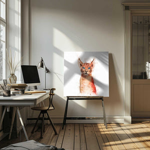Tablou canvas „Cub's Blue Gaze” de Emel Tunaboylu