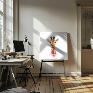Tablou canvas „Whimsical Giraffe” de Emel Tunaboylu