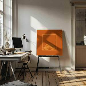 Tablou canvas „Caramel Minimal Sun” de Anyone Can Yeehaw