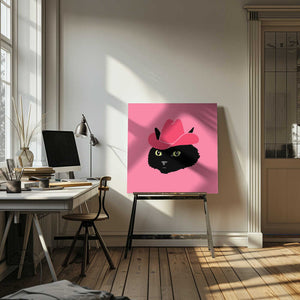 Tablou canvas „Marcy The Cute Cowgirl Cat” de Anyone Can Yeehaw