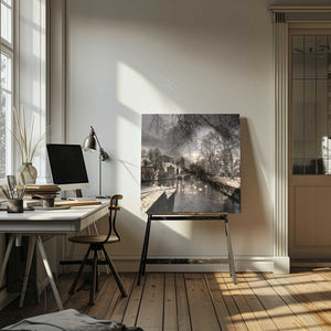Tablou canvas „Bruges in Christmas dress” de Yvette Depaepe