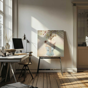 Tablou canvas „Girl of the flower garden” de Kiyo Murakami