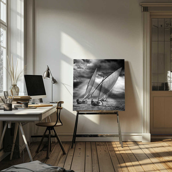 Tablou canvas „Sailboats and Light” de Angel Villalba