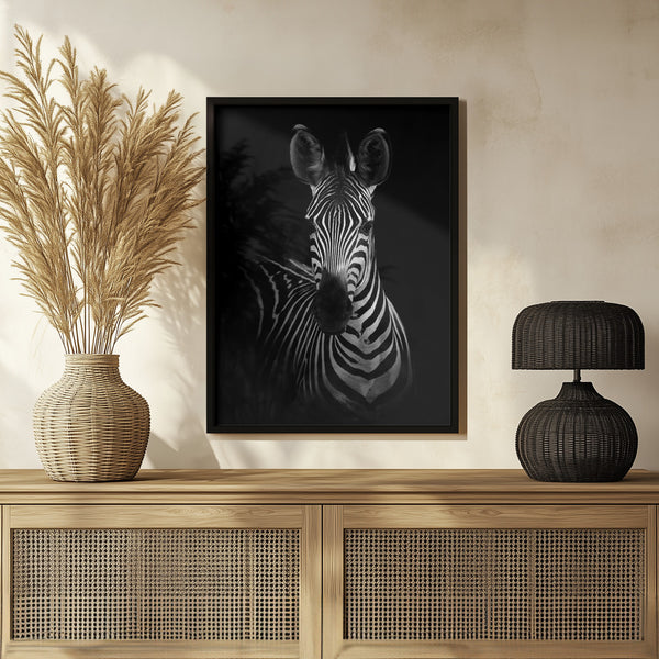 Tablou înramat „The Zebra” de WildPhotoArt