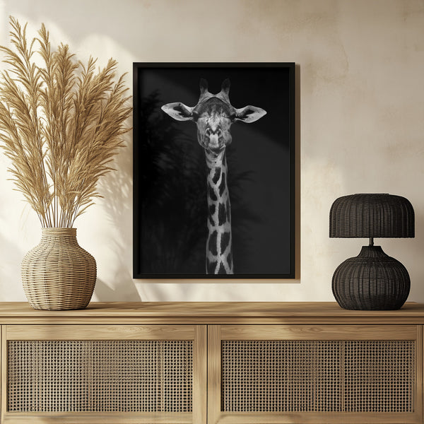 Tablou înramat „Giraffe Portrait” de WildPhotoArt