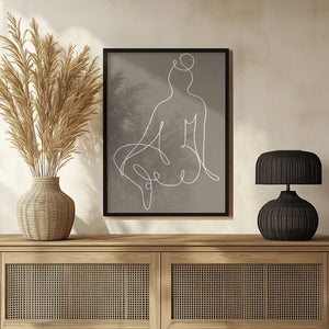Tablou înramat „Sitting Down 02” de Pictufy Studio II