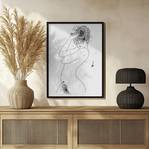 Tablou înramat „Flower Girl” de Pictufy Studio II