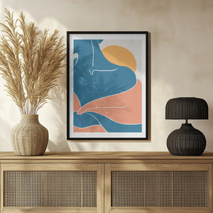 Tablou înramat „Blue Shoulder” de Pictufy Studio II