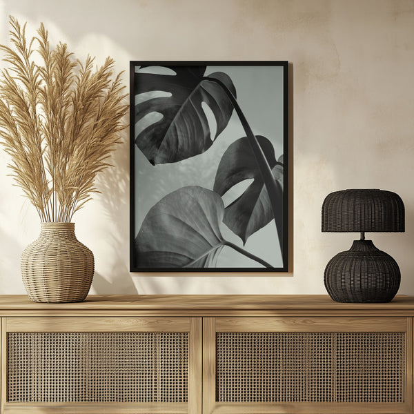 Tablou înramat „Monstera Teal 07” de Pictufy Studio III