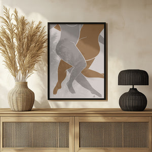 Tablou înramat „Lovers Beige” de Pictufy Studio II