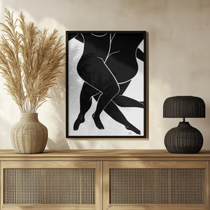 Tablou înramat „Lovers Black” de Pictufy Studio II