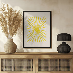 Tablou înramat „The Sun” de Pictufy Studio