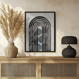 Tablou înramat „arch_capsule_001_green” de Pictufy Studio II