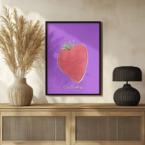 Tablou înramat „Stylized Strawberry Delight” de uplusmestudio