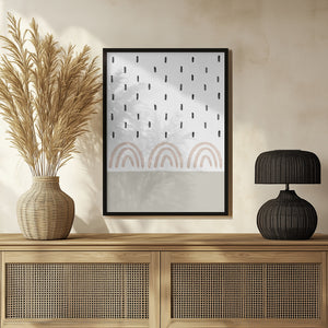 Tablou înramat „Muted Rainbows Sky” de uplusmestudio