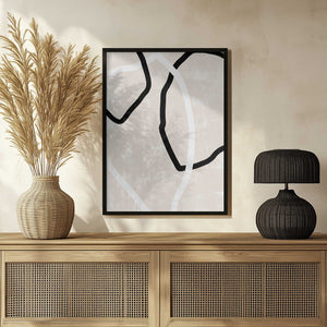 Tablou înramat „Curved Lines Dance” de uplusmestudio