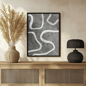 Tablou înramat „Curves in Contrast” de uplusmestudio
