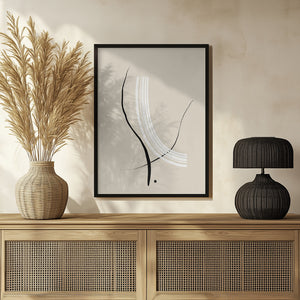Tablou înramat „Curved Elegance” de uplusmestudio