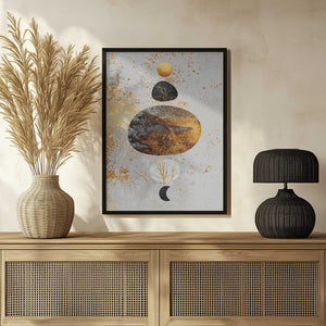 Tablou înramat „Sun And Moon” de Elisabeth Fredriksson