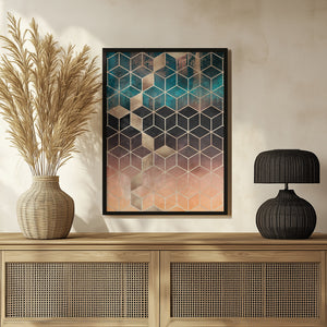 Tablou înramat „Ombre Dream Cubes” de Elisabeth Fredriksson