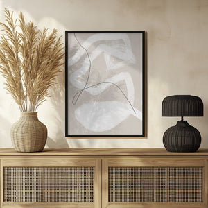Tablou înramat „Organic Lines And Shapes” de uplusmestudio