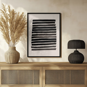 Tablou înramat „Stripes_Beige” de Pictufy Studio II