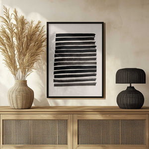 Tablou înramat „Stripes_Beige” de Pictufy Studio II