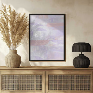 Tablou înramat „Pastel Hues Of Lavender And Peach” de uplusmestudio