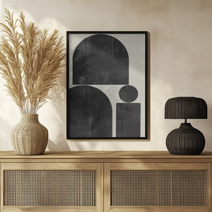 Tablou înramat „Geometric Silence” de THE MIUUS STUDIO